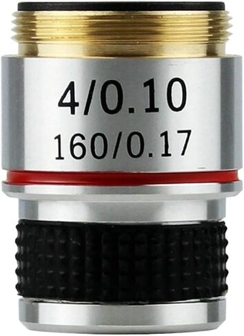 4X Objective Lens for Microscope - Brass Material with RMS Thread in Kuwait