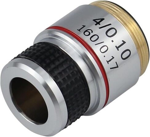 4X Objective Lens for Microscope - Brass Material with RMS Thread in Kuwait