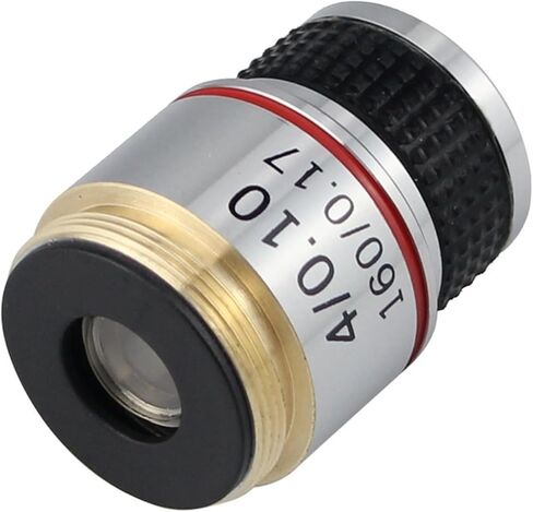 4X Objective Lens for Microscope - Brass Material with RMS Thread in Kuwait