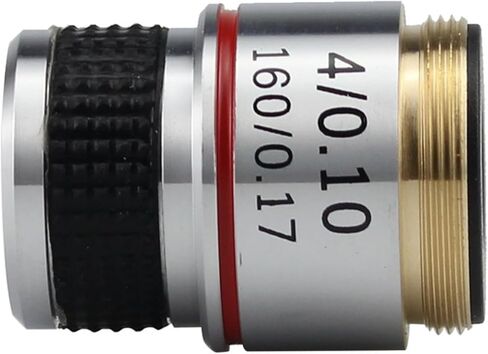 4X Objective Lens for Microscope - Brass Material with RMS Thread in Kuwait