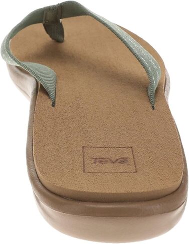 حذاء Voya Flip Flop النسائي من Teva، Road Race Deep Lichen، 8 in Kuwait
