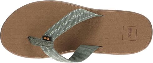 حذاء Voya Flip Flop النسائي من Teva، Road Race Deep Lichen، 7 in Kuwait