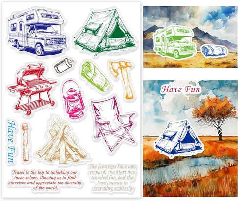 infunly colorful Animals Clear Stamps for Card in Kuwait
