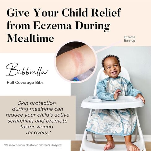Bibbrella Full Coverage Bib | Eczema Protection | Long sleeve | in Saudi Arabia