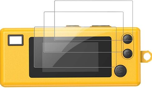 واقي شاشة كاميرا Kodak Charmera Keychain - عبوتان من فيلم الزجاج المقوى للعرض، صلابة 9H، مضاد للخدش، وضوح عالي الدقة، خالي من الفقاعات، مقاوم لبصمات الأصابع in Kuwait