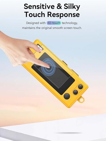 واقي شاشة كاميرا Kodak Charmera Keychain - عبوتان من فيلم الزجاج المقوى للعرض، صلابة 9H، مضاد للخدش، وضوح عالي الدقة، خالي من الفقاعات، مقاوم لبصمات الأصابع in Kuwait