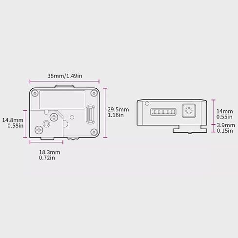 مقياس تعرض كاميرا الفيلم الرقمي، مقياس الضوء مع شاشة OLED، حامل الحذاء الساخن البارد، ISO وفتحة العدسة وسرعة الغالق قابلة للتعديل، قياس متوسط ​​30 درجة in Kuwait