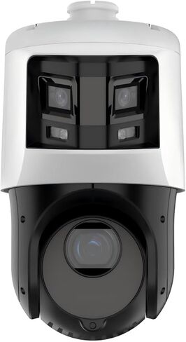 DS-2SE4C425MWG-E/26 Tandem-Vu 4MP Speed Dome PTZ POE IP Camera+6MP Panoramic PoE IP Camera, DarkFighter & Color-Vu, 25X Optical Zoom, 330ft IR Distance, VCA, Human/Vehicle Detection, IP67,H.265+ in Kuwait