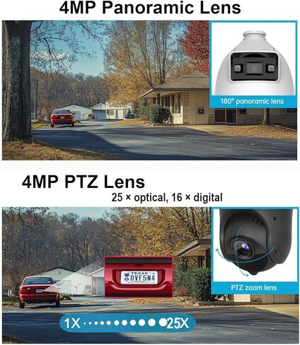 DS-2SE4C425MWG-E/14(F0) كاميرا TandemVu PTZ POE 4+4MP 25X Color-Vu & IR Acusense سرعة الشبكة PTZ قبة، 25× بصري و16× رقمي، DarkFighter، اكتشاف الإنسان/المركبة، WDR، مسافة 330 قدمًا بالأشعة تحت الحمراء in Kuwait