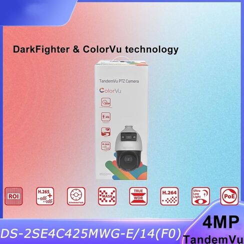 DS-2SE4C425MWG-E/14(F0) كاميرا TandemVu PTZ POE 4+4MP 25X Color-Vu & IR Acusense سرعة الشبكة PTZ قبة، 25× بصري و16× رقمي، DarkFighter، اكتشاف الإنسان/المركبة، WDR، مسافة 330 قدمًا بالأشعة تحت الحمراء in Kuwait