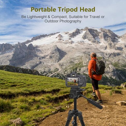 360 Swivel 90 Tilt Tripod with 3 8 Inch Thread 1 4 Screw Lightweight Mount for Camera Monopod 5kg Load in Kuwait