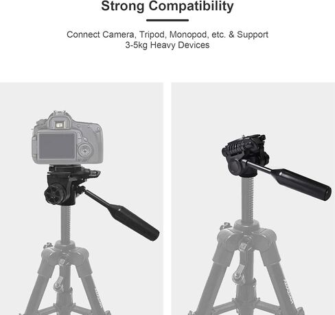 360 Swivel 90 Tilt Tripod with 3 8 Inch Thread 1 4 Screw Lightweight Mount for Camera Monopod 5kg Load in Kuwait
