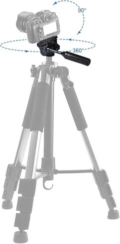 360 Swivel 90 Tilt Tripod with 3 8 Inch Thread 1 4 Screw Lightweight Mount for Camera Monopod 5kg Load in Kuwait