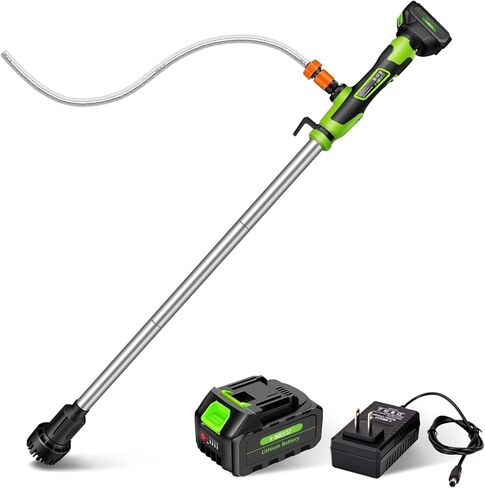 Cordless Stick Water Transfer Pump, Battery Powered Portable Stick Utility Pump with 2x2000mAh 21V Battery，720GPH, 33FT Head，3/4" Outlet for Gardens, Ponds, Boats, RVs, Underground Garages in Saudi Arabia