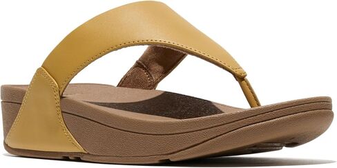 صندل FitFlop Lulu من الجلد، اللون: الكركم، المقاس: 6 (I88-D65-040) in Kuwait