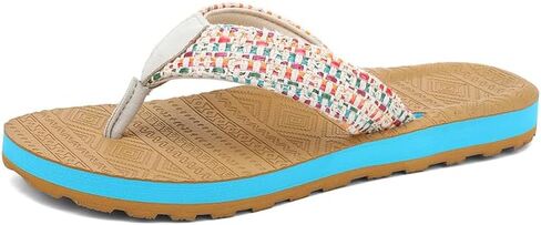 Women's Flip Flops Comfortable Arch Support Sandals Boho Non-Slip Cushion Thong Slippers for Beach Pool Casual Outdoor Daily Wear in Kuwait
