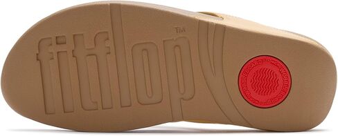 صندل FitFlop Lulu من الجلد، اللون: الكركم، المقاس: 11 (I88-D65-090) in Kuwait
