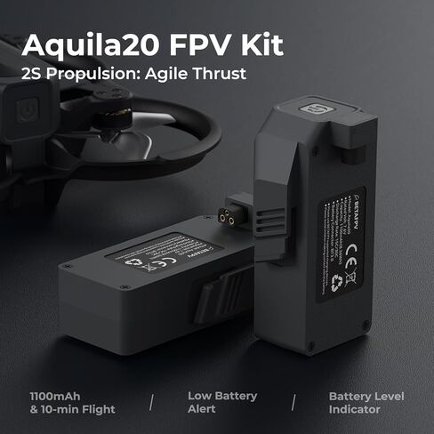 BETAFPV Aquila20 FPV Kit Aquila20 Whoop Drone LiteRadio 4 SE جهاز إرسال راديو VR04 FPV Goggles مدعوم بـ 3 أوضاع نظام الطاقة 2S FPV Drone متقدم RTF داخلي وخارجي in Kuwait