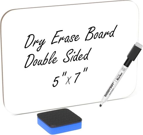 3 Pack Small White Board Dry Erase 5x7 Inch Mini Whiteboard Small Dry Erase Board with Markers Erasers Double Sided Dry Erase Lapboards for Students Teachers School Supplies Meeting Voting (3) in Saudi Arabia