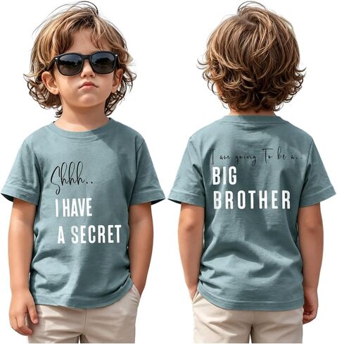 IZYJOY Big Brother Shirt Toddler Baby Boy Promoted to Big Bro Tshirt Kids I'm Going to Be A Big Brother Short Sleeve Tee Tops in Saudi Arabia
