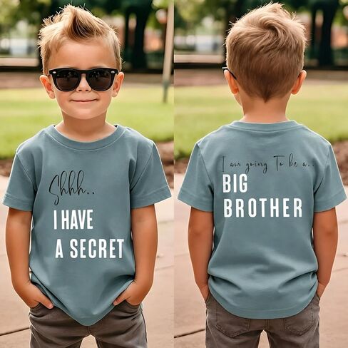 IZYJOY Big Brother Shirt Toddler Baby Boy Promoted to Big Bro Tshirt Kids I'm Going to Be A Big Brother Short Sleeve Tee Tops in Saudi Arabia