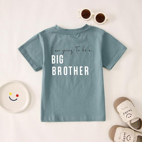IZYJOY Big Brother Shirt Toddler Baby Boy Promoted to Big Bro Tshirt Kids I'm Going to Be A Big Brother Short Sleeve Tee Tops in Saudi Arabia