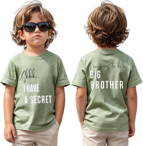 IZYJOY Big Brother Shirt Toddler Baby Boy Promoted to Big Bro Tshirt Kids I'm Going to Be A Big Brother Short Sleeve Tee Tops in Saudi Arabia