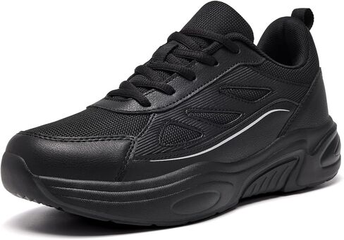 alcubieree Women’s Non Slip Work Shoes for Standing All Day, Slip Resistant Lightweight Breathable Sneakers, Comfortable Walking Shoes for Nurses Kitchen Restaurant, Size 6-12 in Kuwait