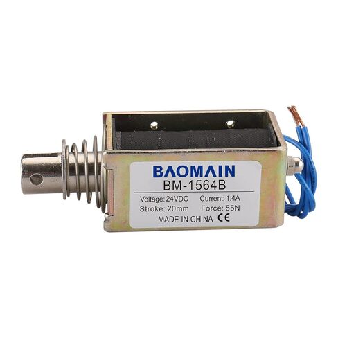 Baomain Solenoid Electromagnet BM-0530B DC 24V 810mA 10mm 5N Tubular in Kuwait