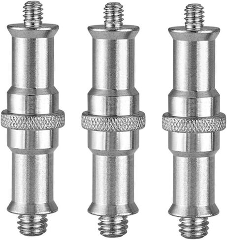 3pcs Threaded Screw Adapter Set for Tripod and Light Stand Iron Construction Easy to Install for Vlogging Interviews and Photography in Kuwait