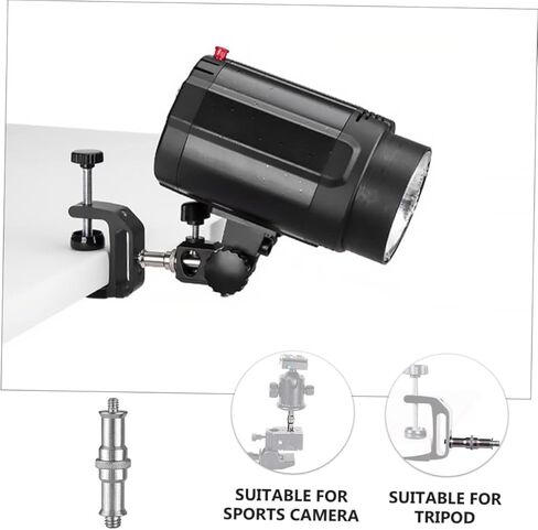 3pcs Threaded Screw Adapter Set for Tripod and Light Stand Iron Construction Easy to Install for Vlogging Interviews and Photography in Kuwait