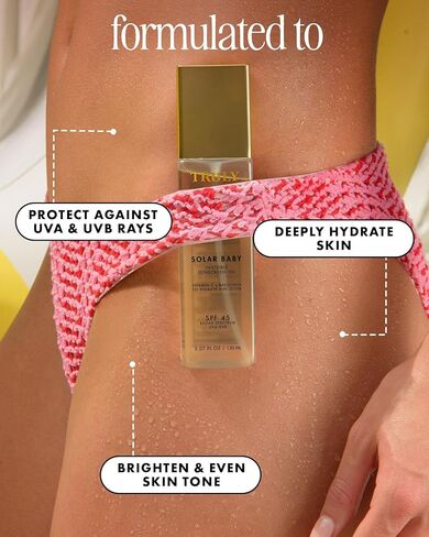 زيت واقي الشمس غير المرئي سولار بيبي SPF 45 | زيت واقي من الشمس خفيف الوزن وغير مرئي مع فيتامين C والباكوشيول in Kuwait