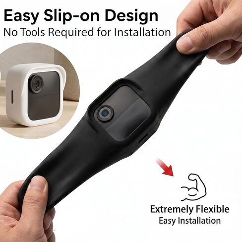 Silicone Cover for All-New Blink Outdoor 4 (4th Gen) - Weatherproof Protective Skin Cover with Hat Brim for All-New Blink Outdoor 4 Smart Security Camera (White) in Kuwait