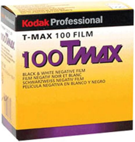 KODAK T-Max 100، 100TMX-402، فيلم سلبي أبيض وأسود ISO 100، مقاس 35 مم، لفة 100 بوصة، الولايات المتحدة الأمريكية in Kuwait