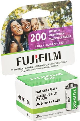 فيلم Fujifilm s5mm Color Negative Roll Film، 200 ISO، 36 تعريضًا (10 عبوات) مع حقيبة كاميرا Slinger in Kuwait
