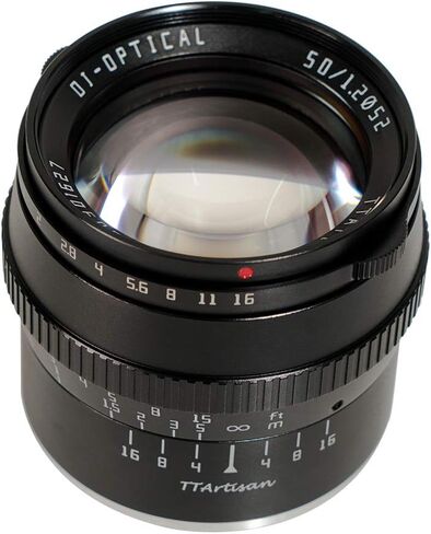TTArtisan 50 مم F1.2 APS-C فتحة كبيرة رئيسية ثابتة التركيز اليدوي عدسات تركيز سوداء لكاميرا Nikon Z Mount مثل Z6 Z7 Z6II MarkII Z7II Zfc in Kuwait