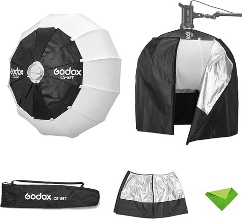 Godox CS-85T 85cm/33.4inch Lantern Softbox with Skirt, Bowens Mount Soft Boxes for Small Space Light Diffuser for Godox SL60W SK400II SL150 II, UL150, VL150 for Video Recording, Live Streaming, etc in Kuwait