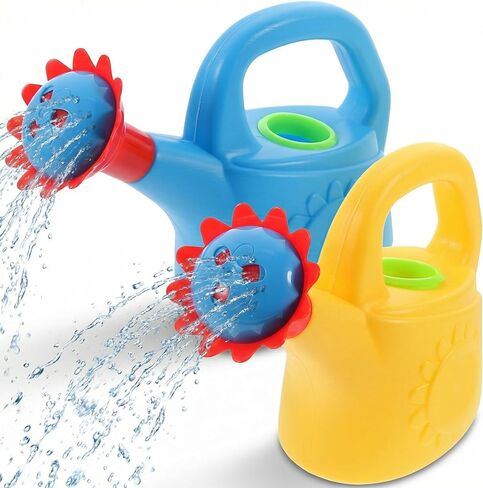 NUOBESTY 2 Pack Kids Watering Can Bath Toys, Plastic Chicken Water Pail for Toddler Gardening, Beach Sand Play & Bathtub Fun, Cute Animal Watering Pot for Outdoor Indoor (Random Color) in Kuwait