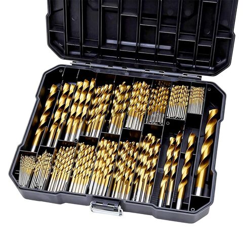 COMOWARE Twist Drill Bit Set- HSS Wood Drill Bit Sets, General Purpose, Black Oxide for Wood Plastic Alloys 10 Pcs in Saudi Arabia