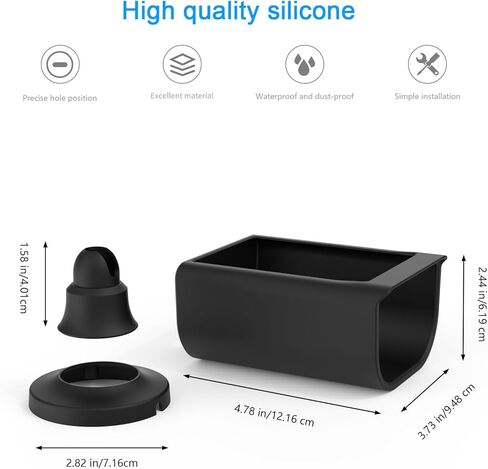 Waterproof Silicone Cover for AOQEE S1 Camera (Black, 2 Pack) in Kuwait