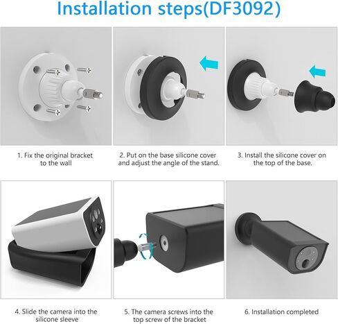 Waterproof Silicone Cover for AOQEE S1 Camera (Black, 2 Pack) in Kuwait