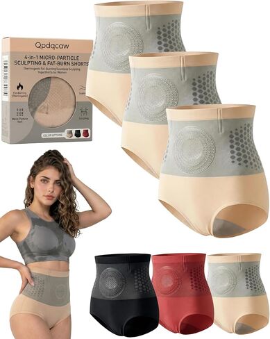 4-in-1 Micro-Particle Sculpting & Fat-Burn Shorts, Thermogenic Fat-Burning Seamless Sculpting Yoga Shorts for Women ﻿ in Saudi Arabia