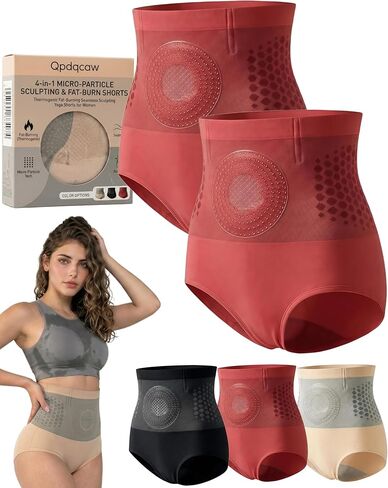 4-in-1 Micro-Particle Sculpting & Fat-Burn Shorts, Thermogenic Fat-Burning Seamless Sculpting Yoga Shorts for Women ﻿ in Saudi Arabia