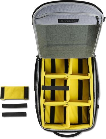 مجموعة فواصل مبطنة لحقيبة الظهر للسفر Aegis PX25، أسود/أصفر in Kuwait
