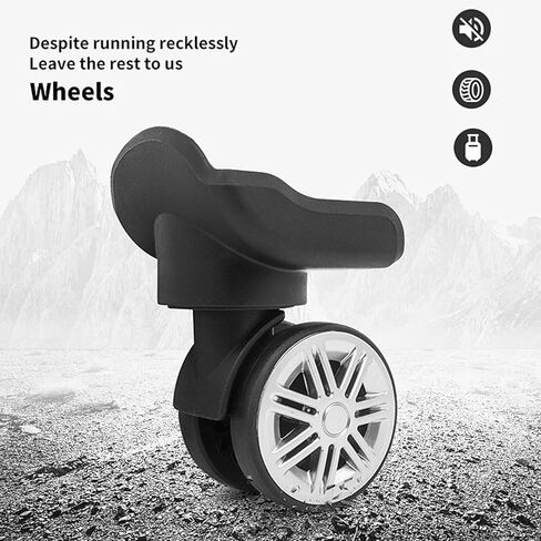 4Pcs Practical Suitcase Wheels Replacement Quiet Rollers Wheels for Smooth Travel in Kuwait