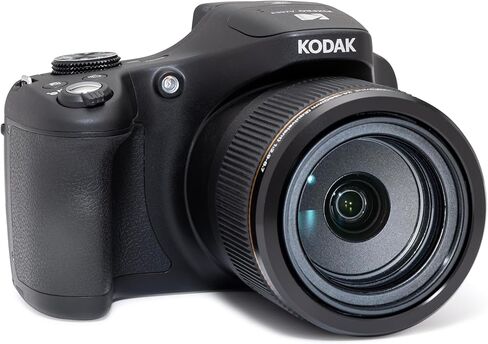 كاميرا Kodak PIXPRO AZ653 Astro Zoom الرقمية، 65x بصرية مع مستشعر 20 ميجابكسل، زاوية واسعة 24 مم، فيديو عالي الدقة 1080 بكسل، OIS، واي فاي، أسود in Kuwait