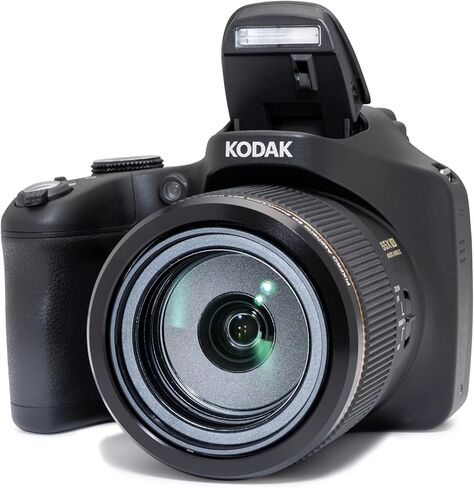 كاميرا Kodak PIXPRO AZ653 Astro Zoom الرقمية، 65x بصرية مع مستشعر 20 ميجابكسل، زاوية واسعة 24 مم، فيديو عالي الدقة 1080 بكسل، OIS، واي فاي، أسود in Kuwait