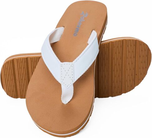 Womens Flip Flops - Comfort Arch Support Sandals - Yoga Mat Slip On Beach Sandals - Waterproof Open Toe Thong Slippers Summer Footwear in Kuwait