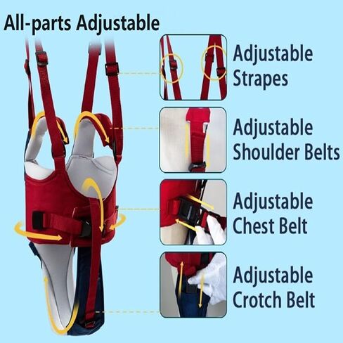 Baby Walking Harness, Handheld Kids Walker Helper, New Upgrade Breathable and Adjustable Toddler Infant Walker Harness Assistant Belt with Instructions for 7-24 Month (Green) in Saudi Arabia