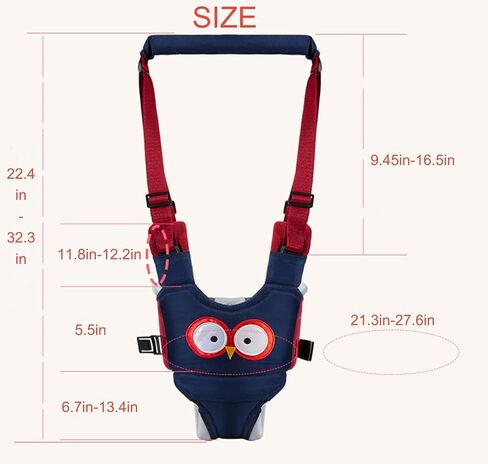 Baby Walking Harness, Handheld Kids Walker Helper, New Upgrade Breathable and Adjustable Toddler Infant Walker Harness Assistant Belt with Instructions for 7-24 Month (Green) in Saudi Arabia